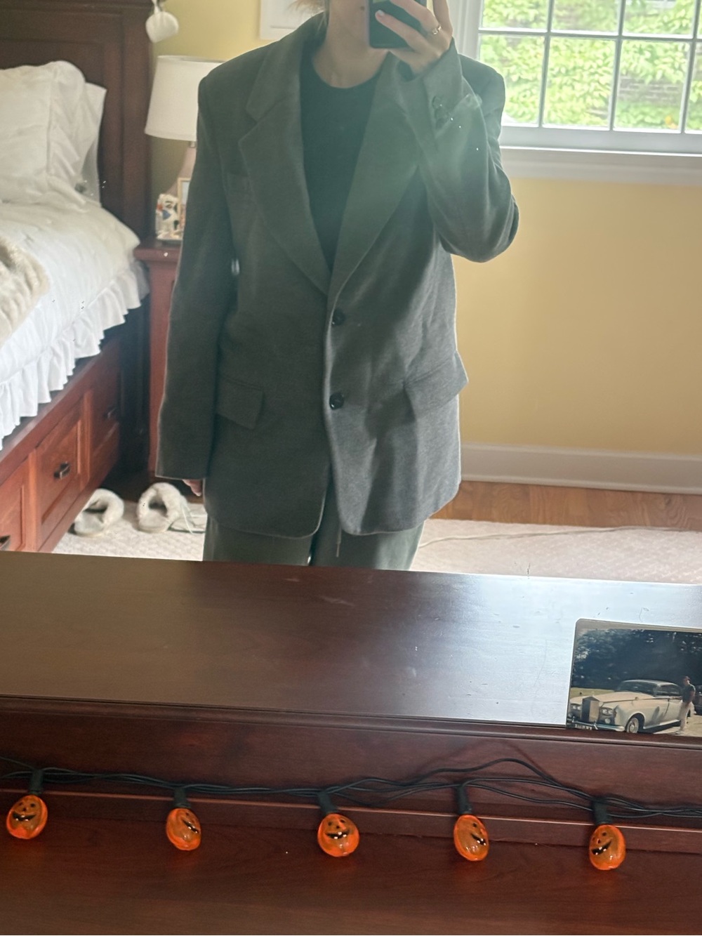 Zara Gray Blazer/Long Coat - XS